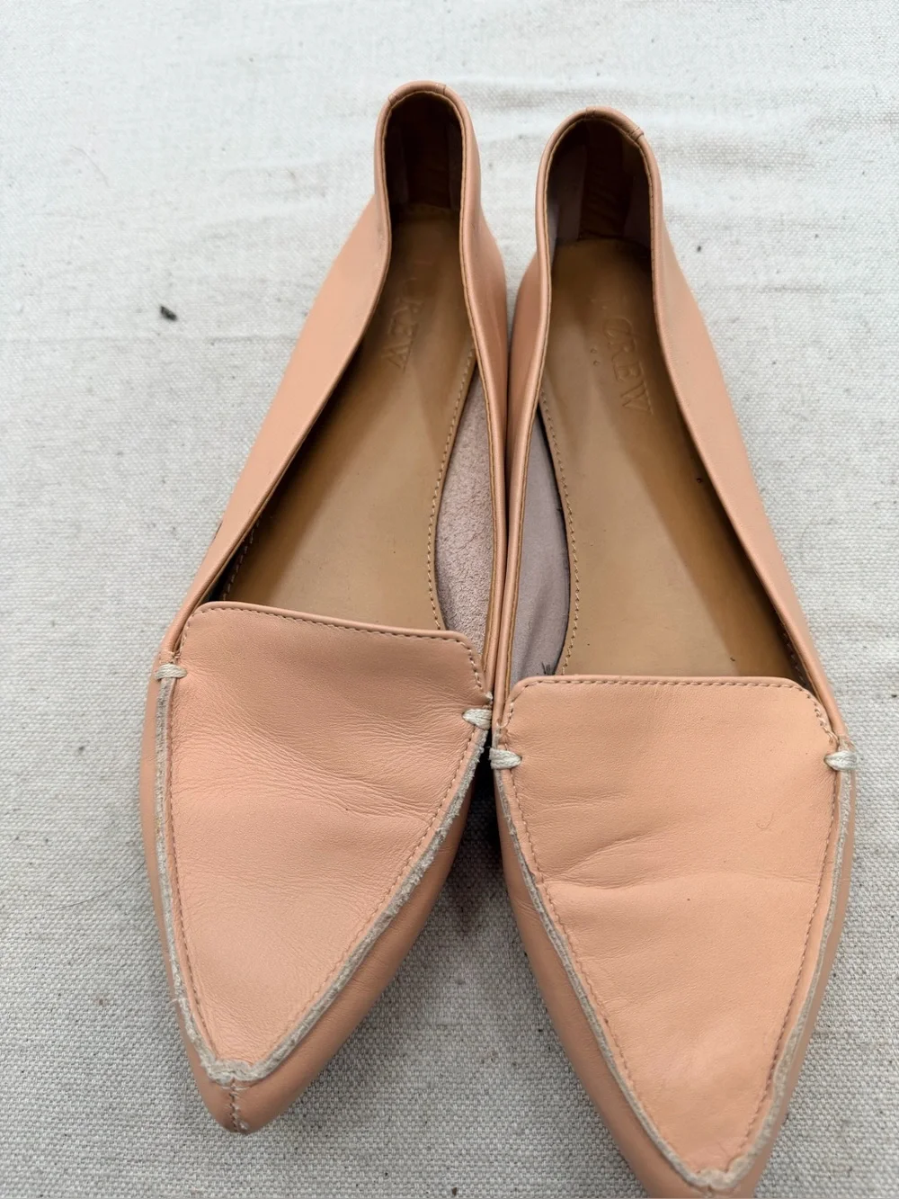 J. Crew Edie Leather Flat